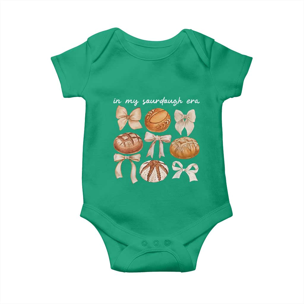 In My Sourdough Era Baby Onesie Coquette Bows Baking Bread Lover - Wonder Print Shop