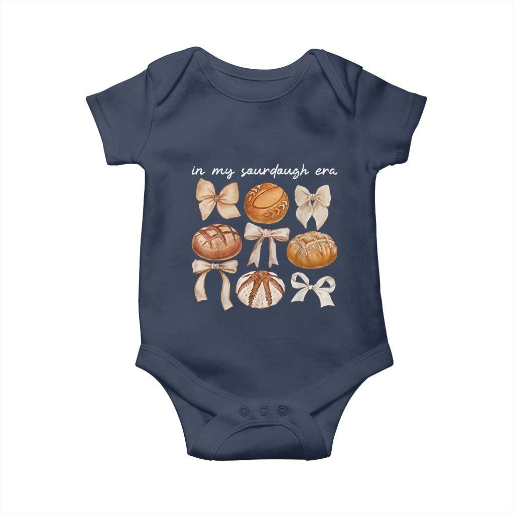 In My Sourdough Era Baby Onesie Coquette Bows Baking Bread Lover - Wonder Print Shop