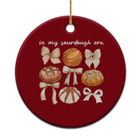 In My Sourdough Era Ceramic Ornament Coquette Bows Baking Bread Lover - Wonder Print Shop