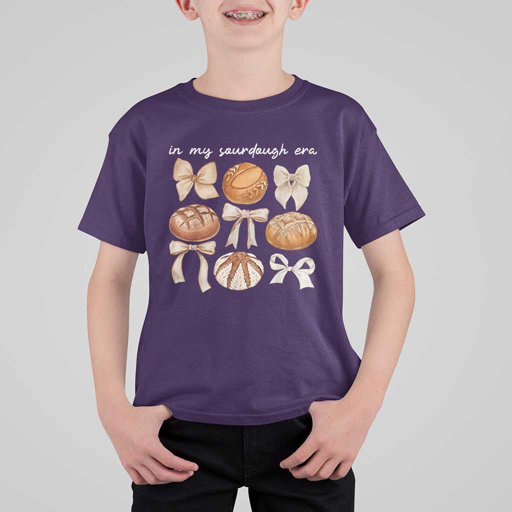 In My Sourdough Era T Shirt For Kid Coquette Bows Baking Bread Lover - Wonder Print Shop