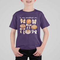In My Sourdough Era T Shirt For Kid Coquette Bows Baking Bread Lover - Wonder Print Shop