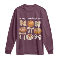 In My Sourdough Era Long Sleeve Shirt Coquette Bows Baking Bread Lover - Wonder Print Shop