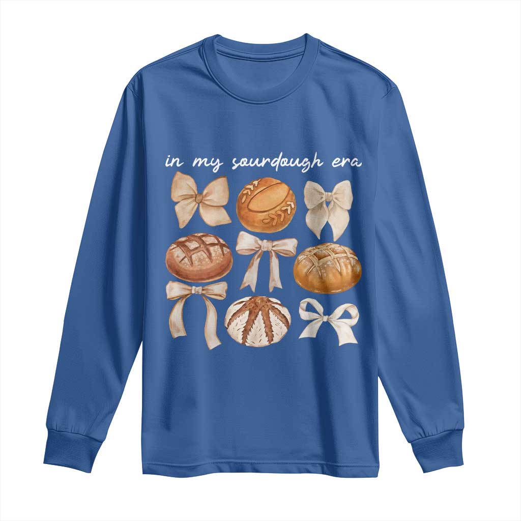 In My Sourdough Era Long Sleeve Shirt Coquette Bows Baking Bread Lover - Wonder Print Shop
