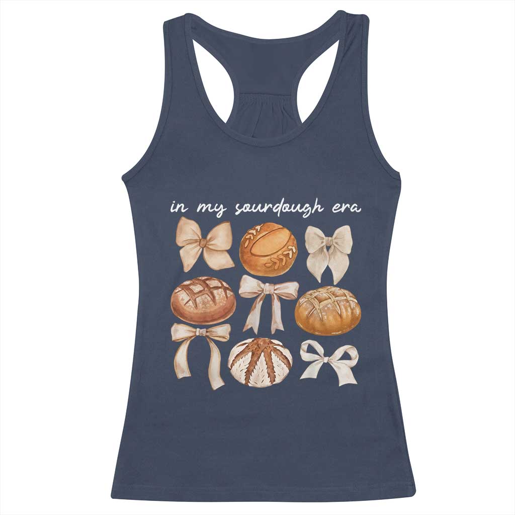In My Sourdough Era Racerback Tank Top Coquette Bows Baking Bread Lover - Wonder Print Shop