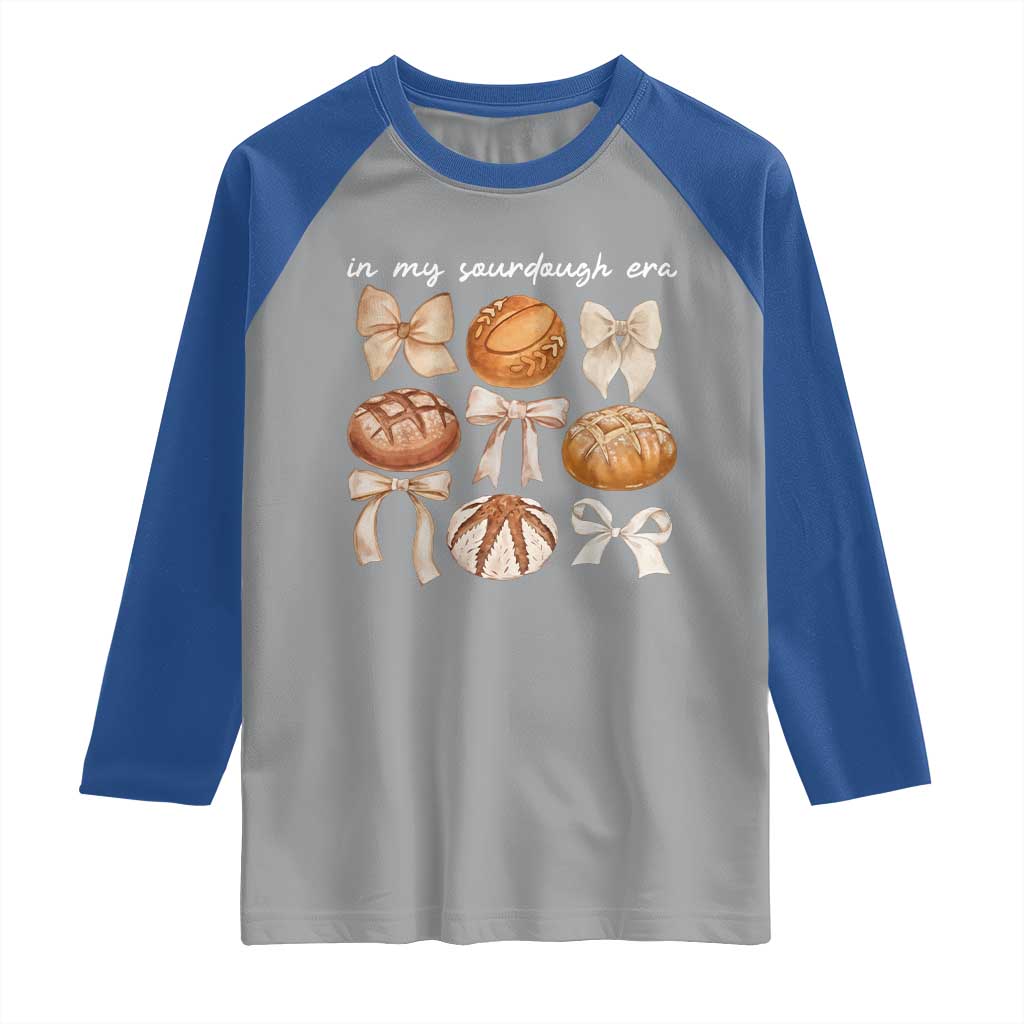 In My Sourdough Era Raglan Shirt Coquette Bows Baking Bread Lover - Wonder Print Shop