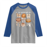 In My Sourdough Era Raglan Shirt Coquette Bows Baking Bread Lover - Wonder Print Shop