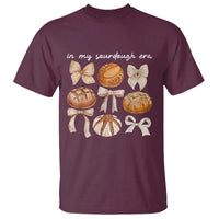 In My Sourdough Era T Shirt Coquette Bows Baking Bread Lover - Wonder Print Shop