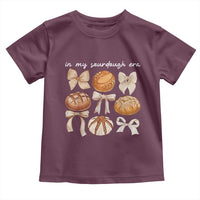 In My Sourdough Era Toddler T Shirt Coquette Bows Baking Bread Lover - Wonder Print Shop