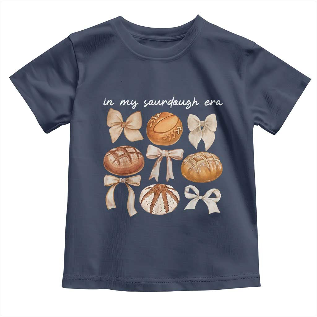 In My Sourdough Era Toddler T Shirt Coquette Bows Baking Bread Lover - Wonder Print Shop