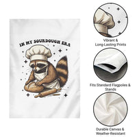 In My Sourdough Era Garden Flag Funny Raccoon Baker - Wonder Print Shop