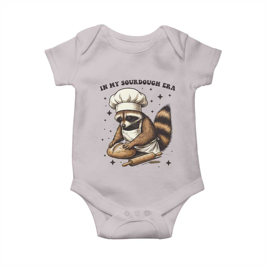In My Sourdough Era Baby Onesie Funny Raccoon Baker - Wonder Print Shop