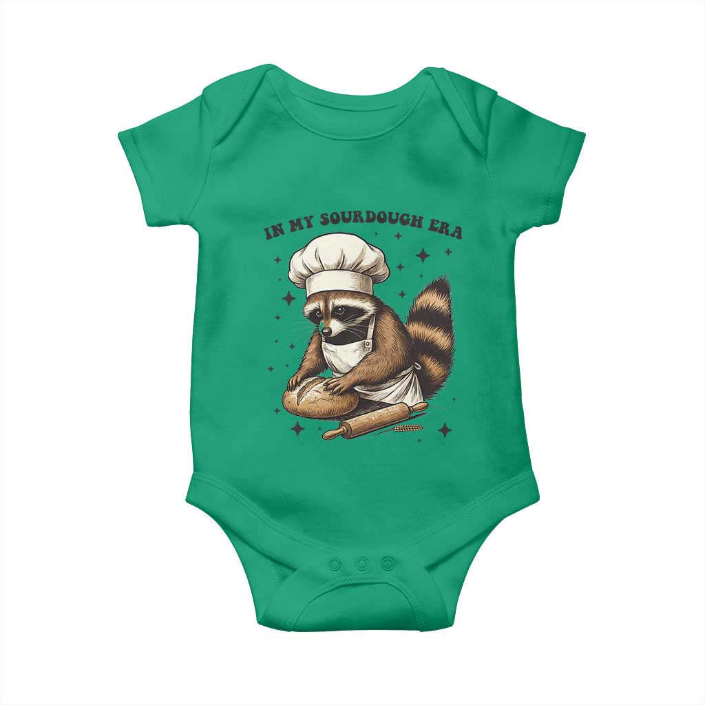 In My Sourdough Era Baby Onesie Funny Raccoon Baker - Wonder Print Shop