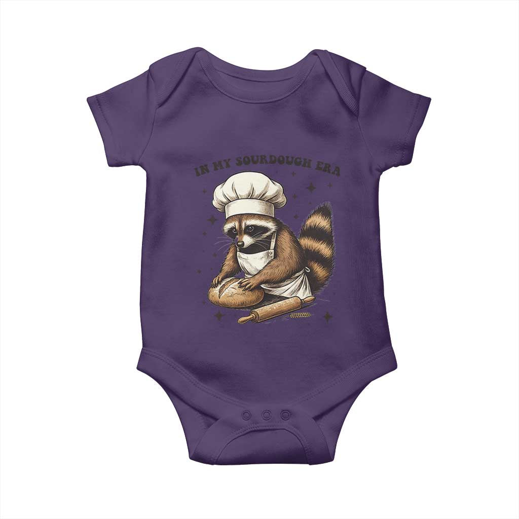In My Sourdough Era Baby Onesie Funny Raccoon Baker - Wonder Print Shop
