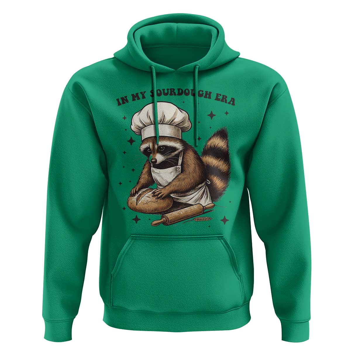 In My Sourdough Era Hoodie Funny Raccoon Baker - Wonder Print Shop