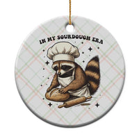 In My Sourdough Era Ceramic Ornament Funny Raccoon Baker - Wonder Print Shop