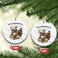 In My Sourdough Era Ceramic Ornament Funny Raccoon Baker - Wonder Print Shop