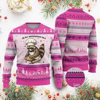 In My Sourdough Era Ugly Christmas Sweater Funny Raccoon Baker - Wonder Print Shop