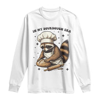 In My Sourdough Era Long Sleeve Shirt Funny Raccoon Baker - Wonder Print Shop