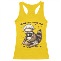 In My Sourdough Era Racerback Tank Top Funny Raccoon Baker - Wonder Print Shop
