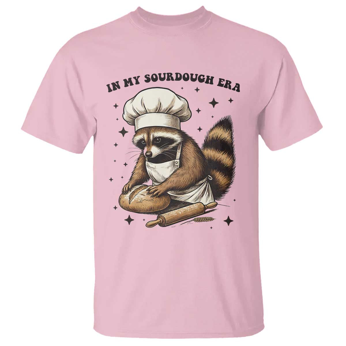 In My Sourdough Era T Shirt Funny Raccoon Baker - undefined