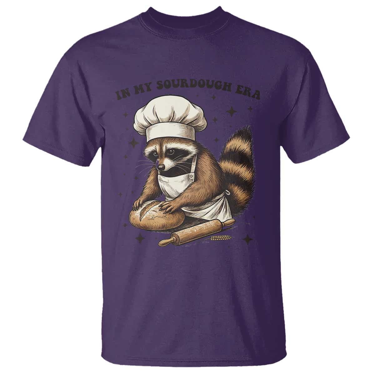In My Sourdough Era T Shirt Funny Raccoon Baker - undefined