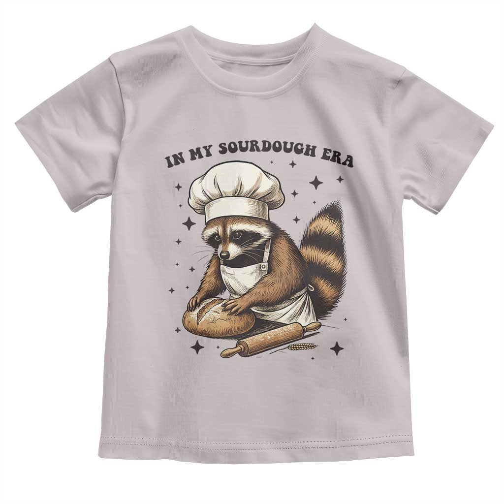 In My Sourdough Era Toddler T Shirt Funny Raccoon Baker - Wonder Print Shop