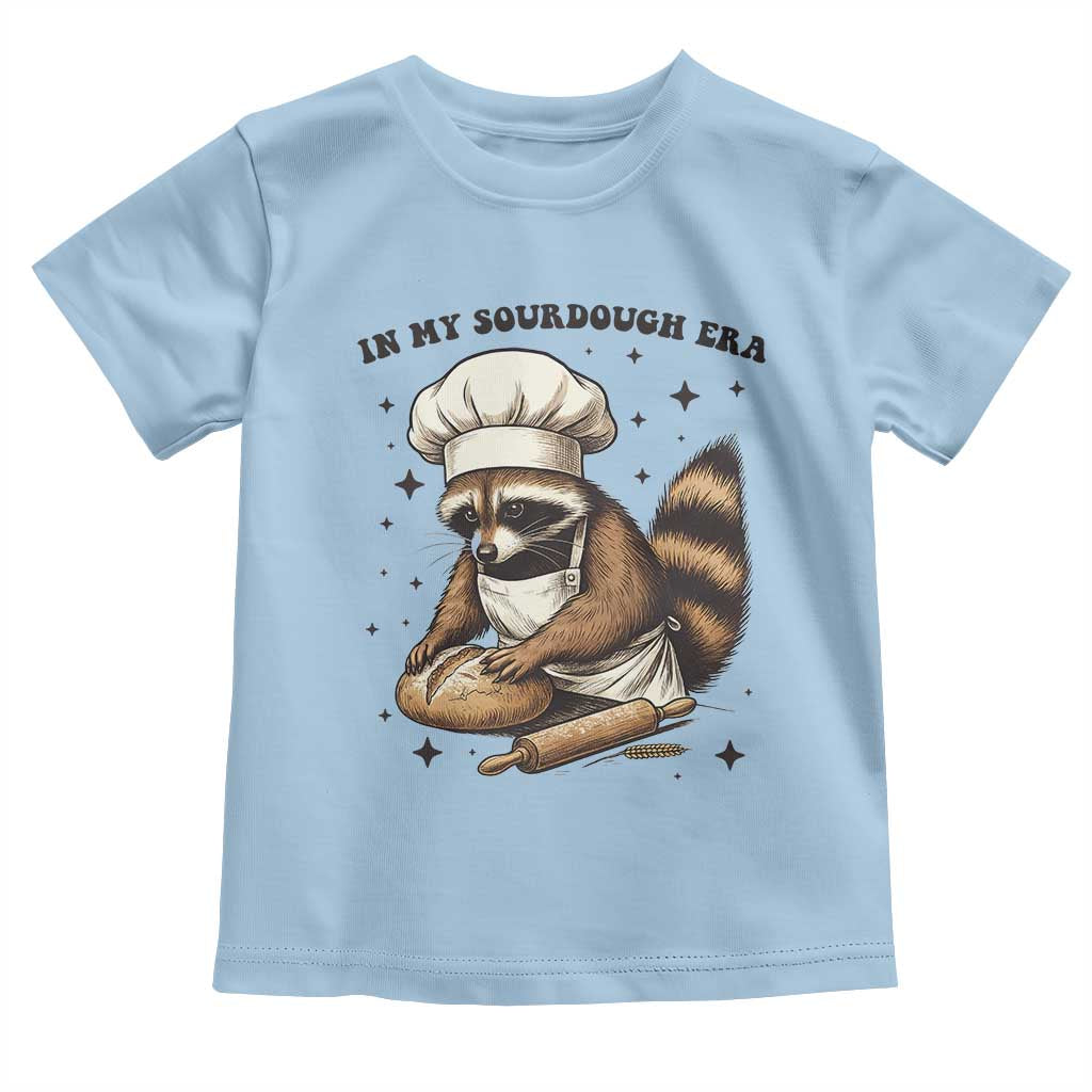 In My Sourdough Era Toddler T Shirt Funny Raccoon Baker - Wonder Print Shop