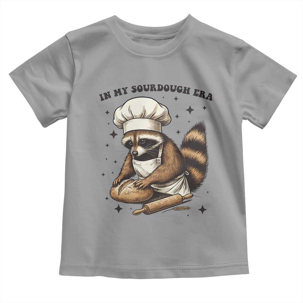 In My Sourdough Era Toddler T Shirt Funny Raccoon Baker - Wonder Print Shop