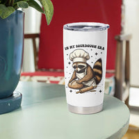 In My Sourdough Era Tumbler Cup Funny Raccoon Baker - Wonder Print Shop
