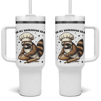 In My Sourdough Era Tumbler With Handle Funny Raccoon Baker - Wonder Print Shop