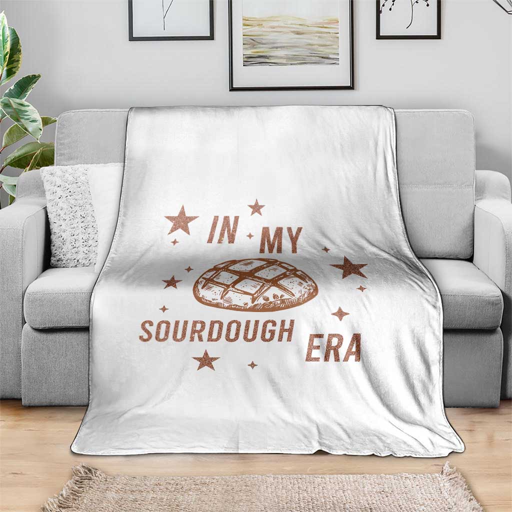 In My Sourdough Era Throw Blanket Funny Baking Bread Lover - Wonder Print Shop