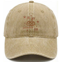In My Sourdough Era Washed Cotton Baseball Cap Funny Baking Bread Lover