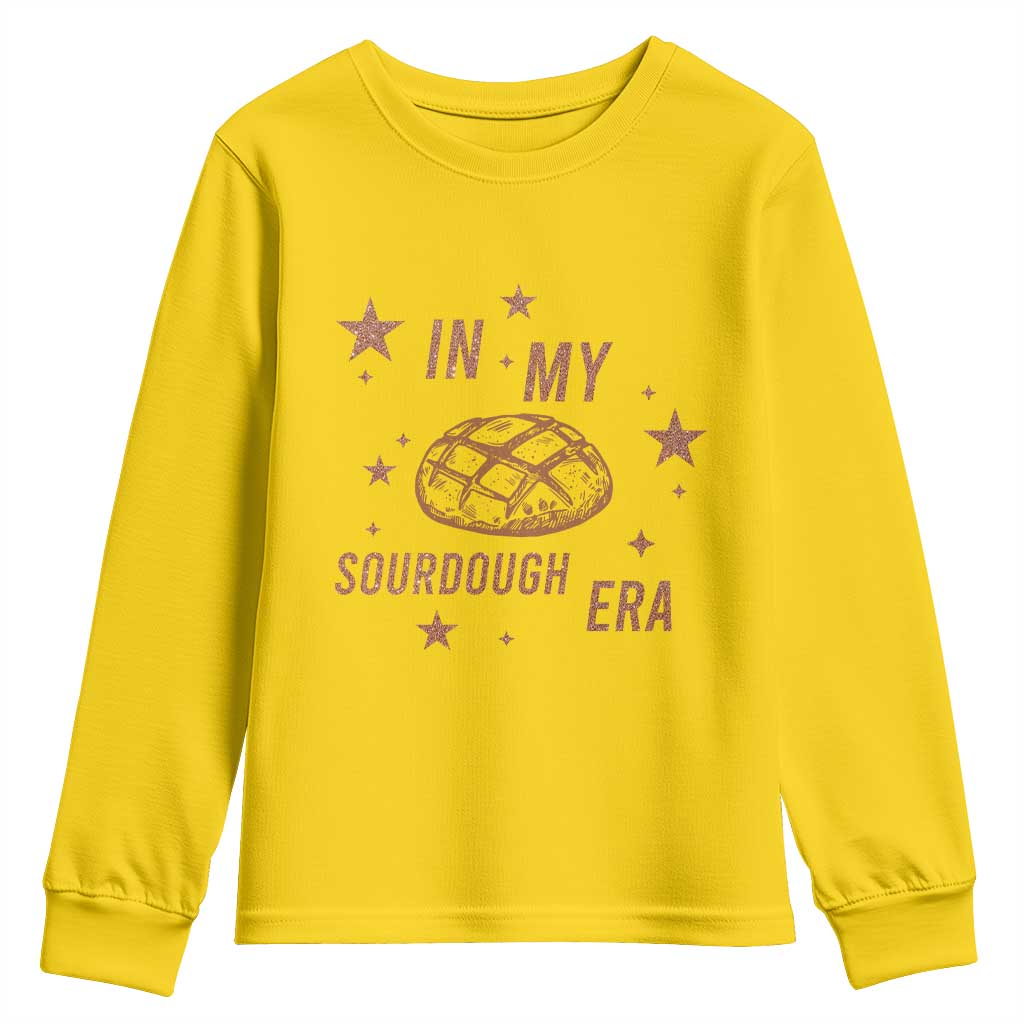 In My Sourdough Era Youth Sweatshirt Funny Baking Bread Lover - Wonder Print Shop