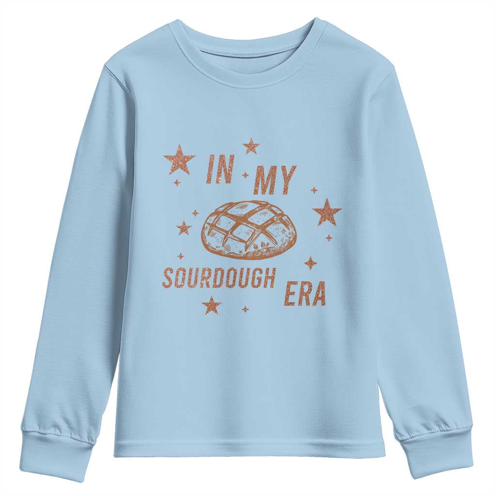 In My Sourdough Era Youth Sweatshirt Funny Baking Bread Lover - Wonder Print Shop