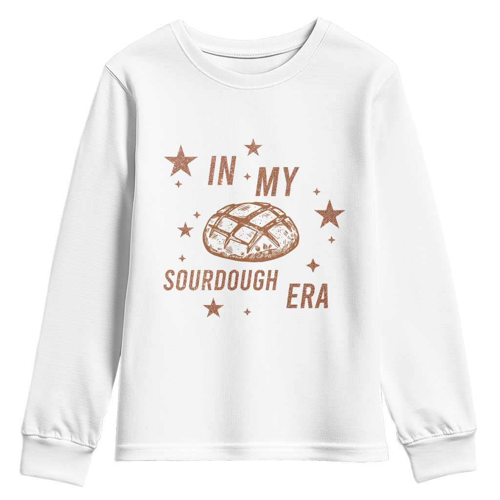 In My Sourdough Era Youth Sweatshirt Funny Baking Bread Lover - Wonder Print Shop