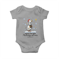 Christian Goose Baby Onesie Sorry I Am Late His Timing Not Mine - Wonder Print Shop