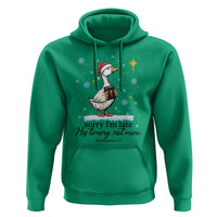 Christian Goose Hoodie Sorry I Am Late His Timing Not Mine - Wonder Print Shop