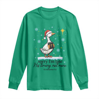 Christian Goose Long Sleeve Shirt Sorry I Am Late His Timing Not Mine - Wonder Print Shop