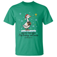 Christian Goose T Shirt Sorry I Am Late His Timing Not Mine - Wonder Print Shop