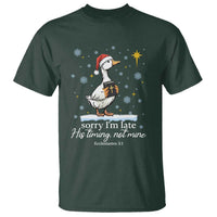 Christian Silly Goose T Shirt Sorry I Am Late His Timing Not Mine - Wonder Print Shop