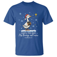 Christian Silly Goose T Shirt Sorry I Am Late His Timing Not Mine - Wonder Print Shop