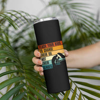 Teach Your Kids To Change Their Oil Not Their Gender Skinny Tumbler Funny Mechanic Dad - Wonder Print Shop