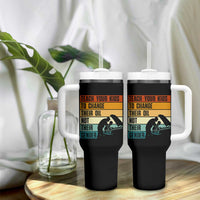 Teach Your Kids To Change Their Oil Not Their Gender Tumbler With Handle Funny Mechanic Dad - Wonder Print Shop