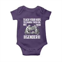 Teach Your Kids To Change Their Oil Not Their Gender Baby Onesie Political Satire - Wonder Print Shop