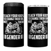Teach Your Kids To Change Their Oil Not Their Gender 4 in 1 Can Cooler Tumbler Political Satire - Wonder Print Shop