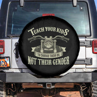 Teach Your Kids to Change Their Oil Not Their Gender Spare Tire Cover Funny Mechanic Dad Political Satire