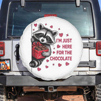 Valentine Racoon Trash Panda Spare Tire Cover I'm Just Here For The Chocolate