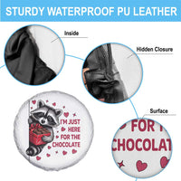 Valentine Racoon Trash Panda Spare Tire Cover I'm Just Here For The Chocolate