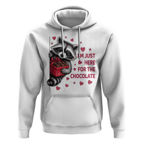 Valentine Racoon Trash Panda Hoodie I'm Just Here For The Chocolate