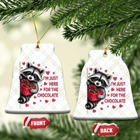 Valentine Racoon Trash Panda Ceramic Ornament I'm Just Here For The Chocolate